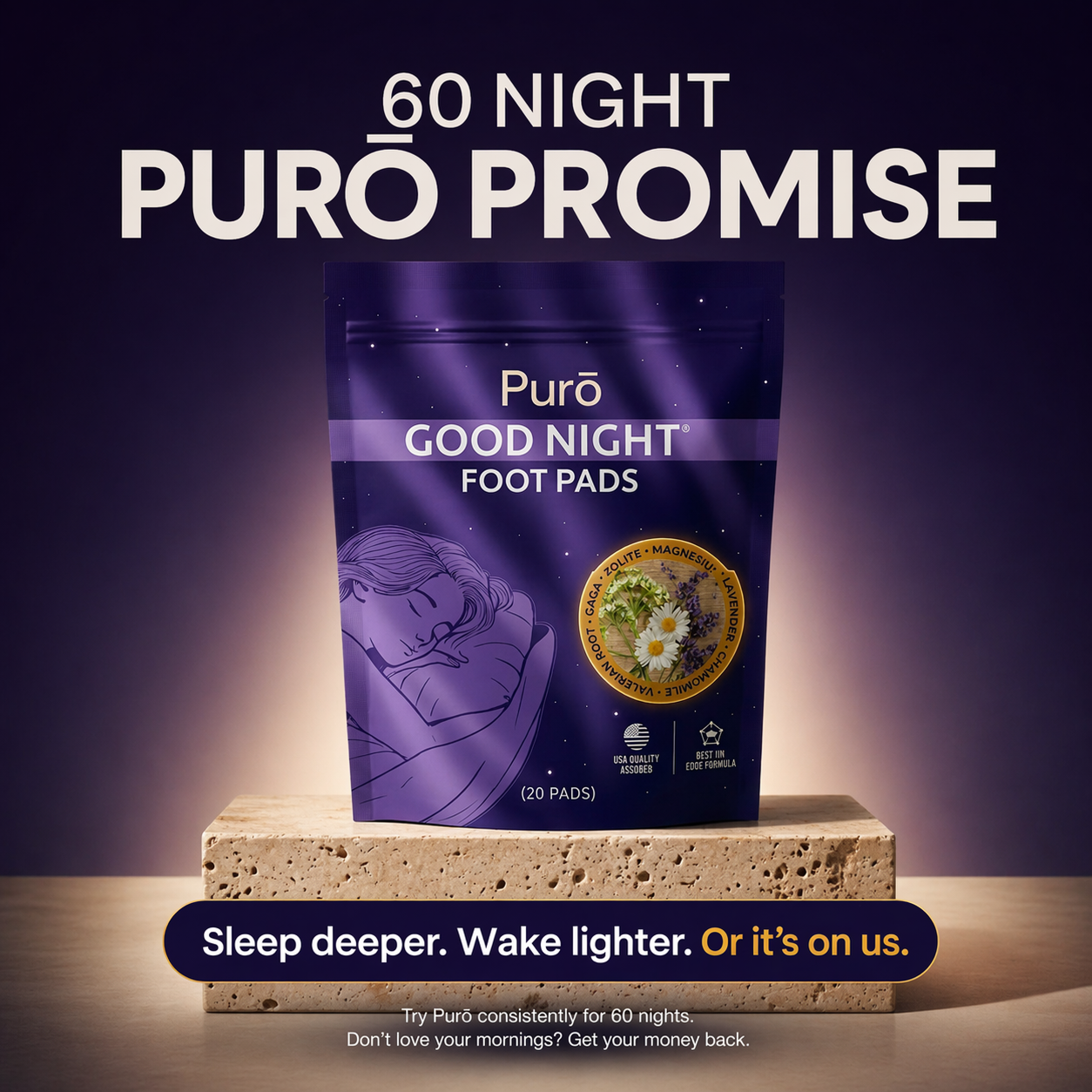 Purō Overnight Detox Foot Pads
